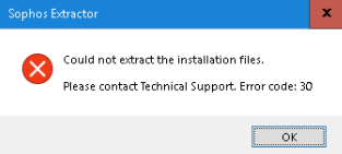 an installation support file could not be installed