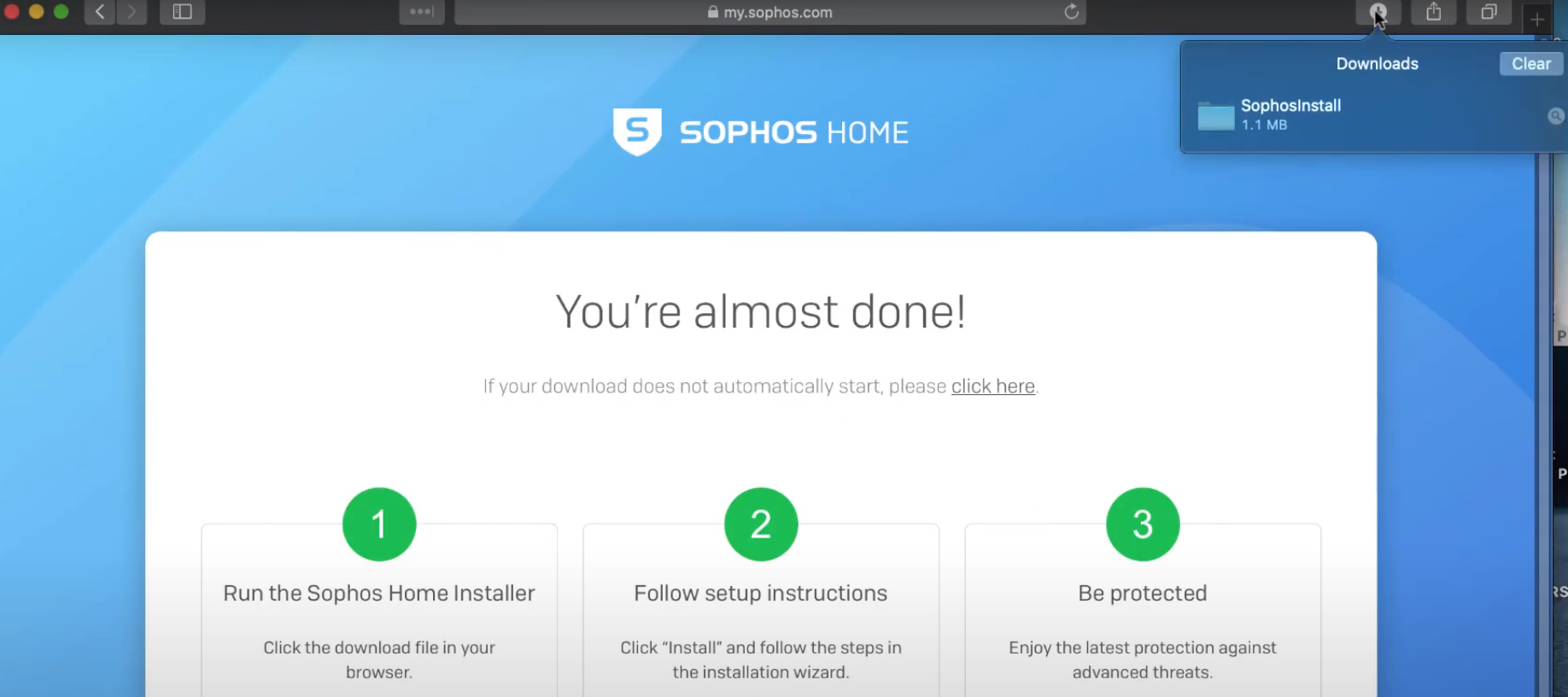sophos home offline installer